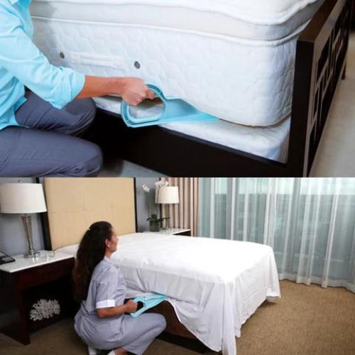 Ergonomic Mattress Wedge For Making Bed